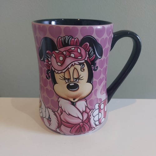 Disney Parks Minnie Mouse"Mornings Aren't Pretty" Large Mug Coffee Cup Unused