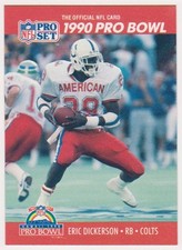 1990 Pro Set Eric Dickerson #338 Short Print WRONG BACK ERROR CARD - Scarce!