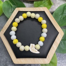 Handmade Ceramic Bead Beaded Stackable 6  Plus Stretch Bracelet New B4