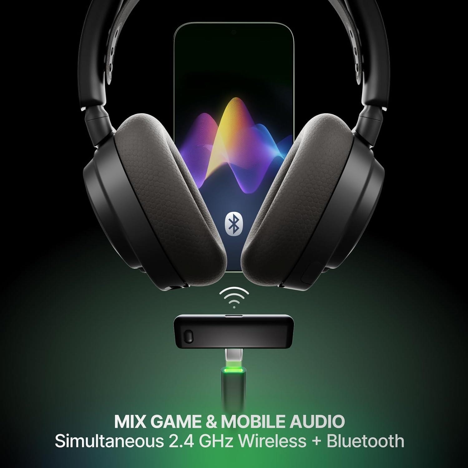 SteelSeries Arctis Nova 7x Gen 2 audífonos inalámbricos para juegos negro excelente, imagen 2