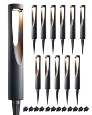 Low Voltage Landscape Lights, 12V 2W 150LM 3000K Landscape Path Lights with C...