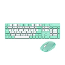 POWZAN Wireless Keyboard and Mouse Combo 2.4G USB Ergonomic Quiet Keyboard wi...