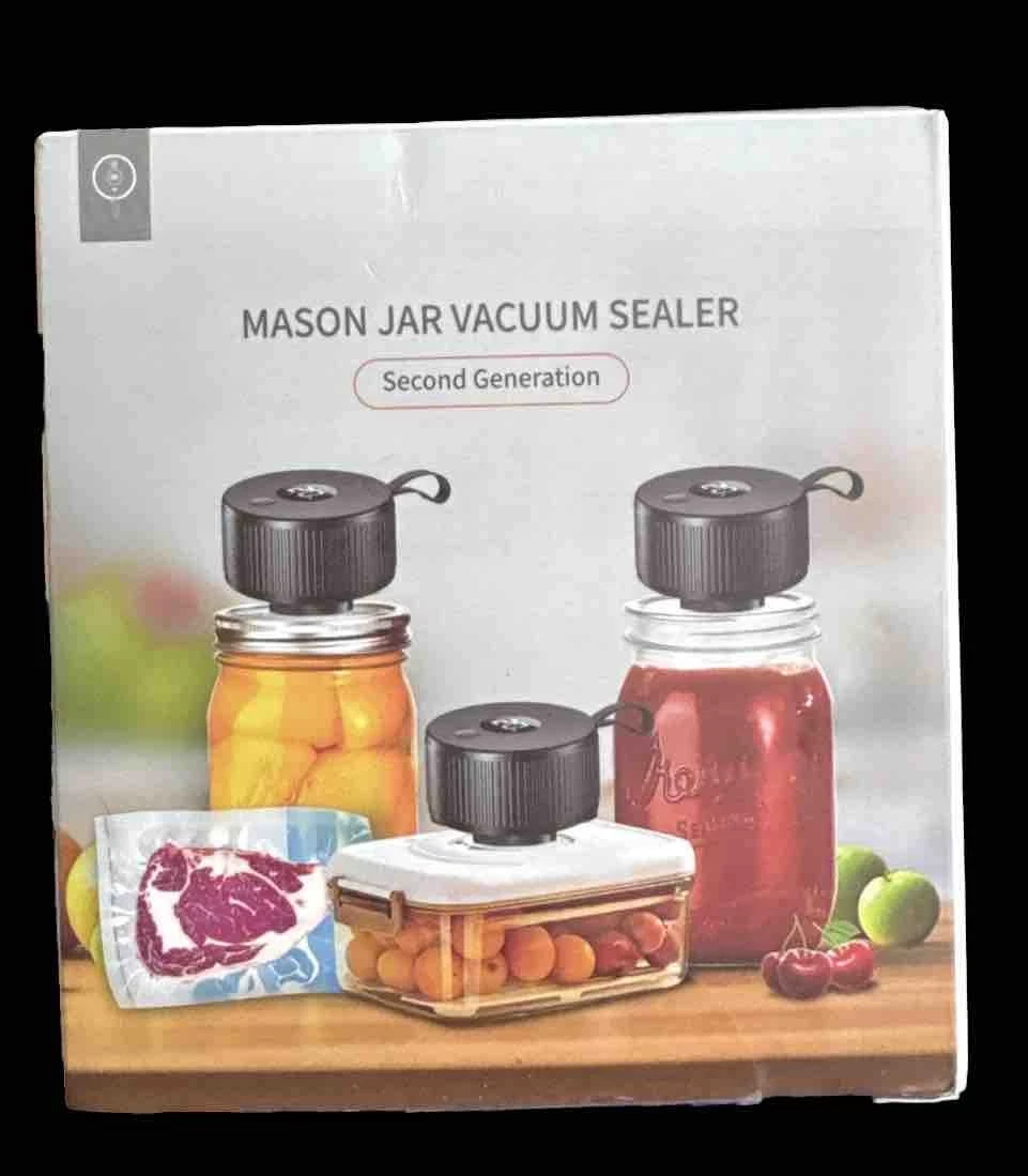 Mason Jar Vacuum Sealer~3 in 1 Electric 2nd Gen Upgraded~NEW In Sealed Package
