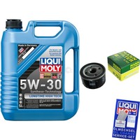 Inspektionspaket 5L Liqui Moly Longtime 5W-30 FüR Dacia Duster Logan MCV 1.6 16V