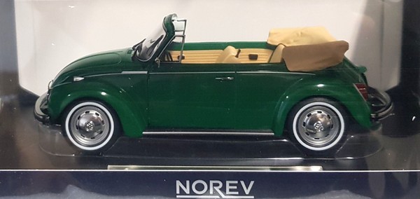 Norev 188534, Vw KäFer 1303 Cabriolet, 1972, Sambesi-GrüN, Limit., 1/18, Neu&Ovp-image
