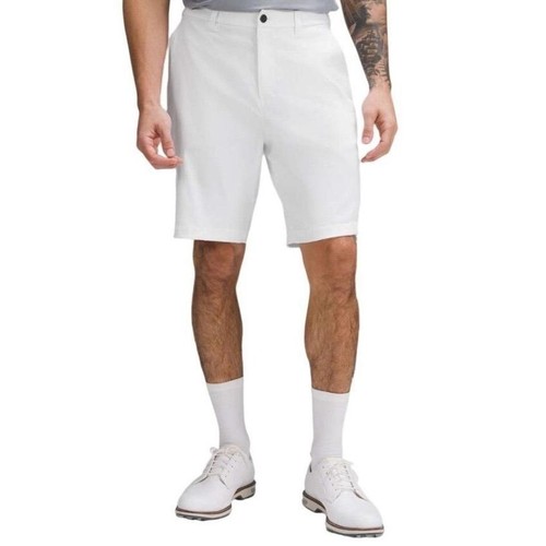 Lululemon ABC Classic Fit Shorts White Stretch Mens Size 36 Golf Athletic