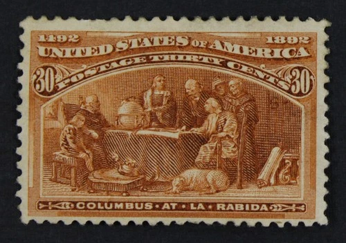CKStamps: US Stamps Collection Scott#239 30c Columbian Mint HR OG Gum Disturb