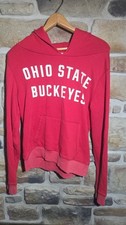 PINK Victoria  s Secret Ohio State Buckeyes Hoodie Red M Medium LOVE PINK Back