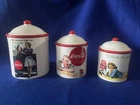 Vintage Coca-Cola Canister Set of 3