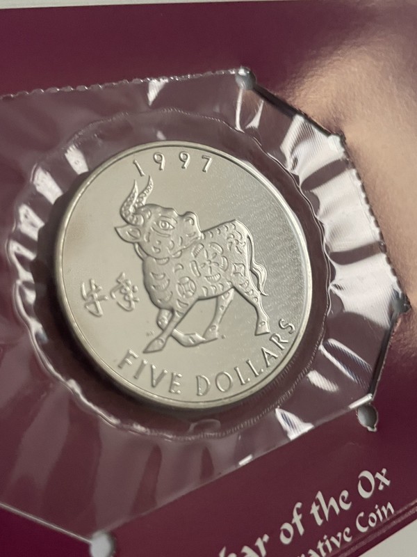 1997 Marshall Islands 5 Dollars Commemorative World Coin The Year of the Ox