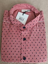 NAME IT Anzughemd Gr. 134/140 rot, Oberhemd Kommunion Festlich - NEU
