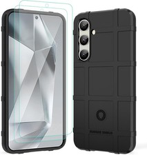 Samsung Galaxy S24-FE Case: Heavy Duty Impact Resistant Cover with Screen Protec