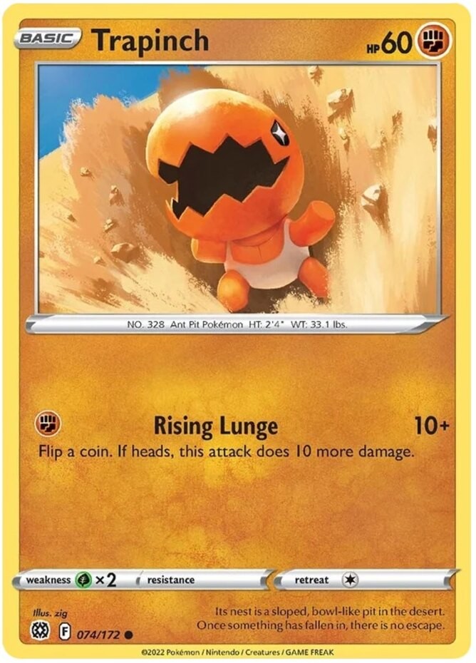 Trapinch - 074/172 - Common - Near Mint