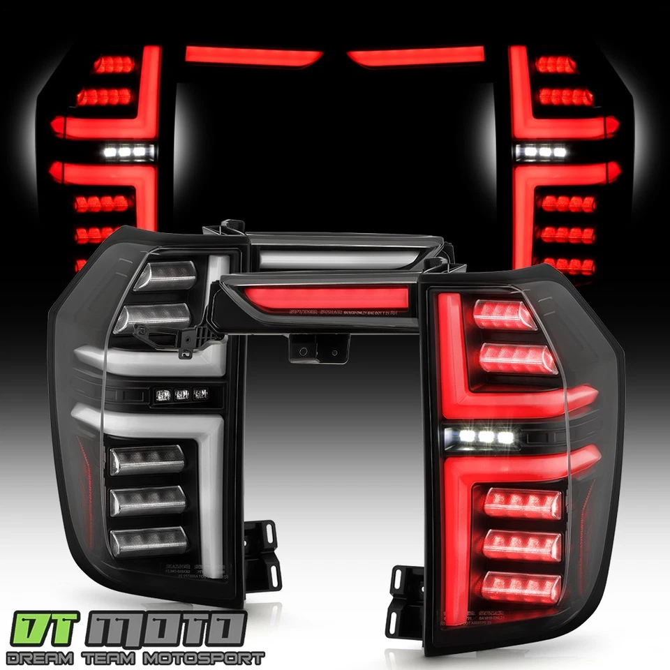 For 2021-2024 GMC Yukon XL Full LED Tail Lights w/ Greeting Lamps 4pc Left+Right - Image 2 of 4
