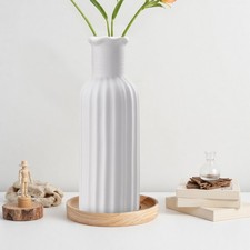 Nordic Ceramic Vase Decorative Flower Holder Pampas Grass Vase White Home Decor
