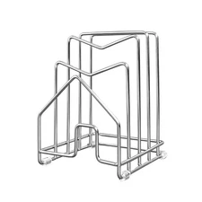 Pot Lid Organizer Cutting Board Holder Inside Cabinet 304 Stainless Steel Pot...