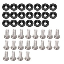 20X Billet Aluminum Fender Bumper Fastener Washer Bolt Engine Bay Dress Up Set