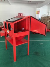 220L Heavy Duty Sand Blasting Cabinet Sand Blaster Abrasive Grit Shot Blast LED