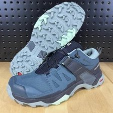 Salomon X Ultra 4 GTX Ortholite Women’s Hiking Shoes Stargazer Blue Multi Sz NBY