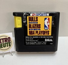Thumbnail of ebay&reg; auction 800516239030 | Bulls vs. Blazers and the NBA Playoffs - SEGA Mega Drive Video Game PAL Modul