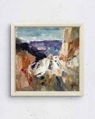 Grand Canyon 4x4 original oil painting impressionist Arizona Home Decor