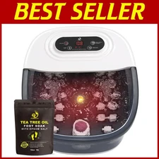 MoodRelish Foot Spa Massager with Heat and Bubbles