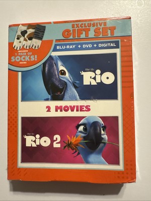 Rio & Rio 2-Movie Collection Blu-Ray DVD NEW SEALED Exclusive Gift Set