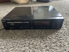 Sony CDP-35 CD Player, Black, Single Disc, Wired, Headphone Jack Untested