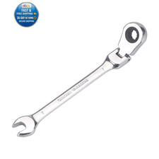 7mm Metric Flex-head Ratchet Wrenchbox End Head 72-tooth Ratcheting Silver