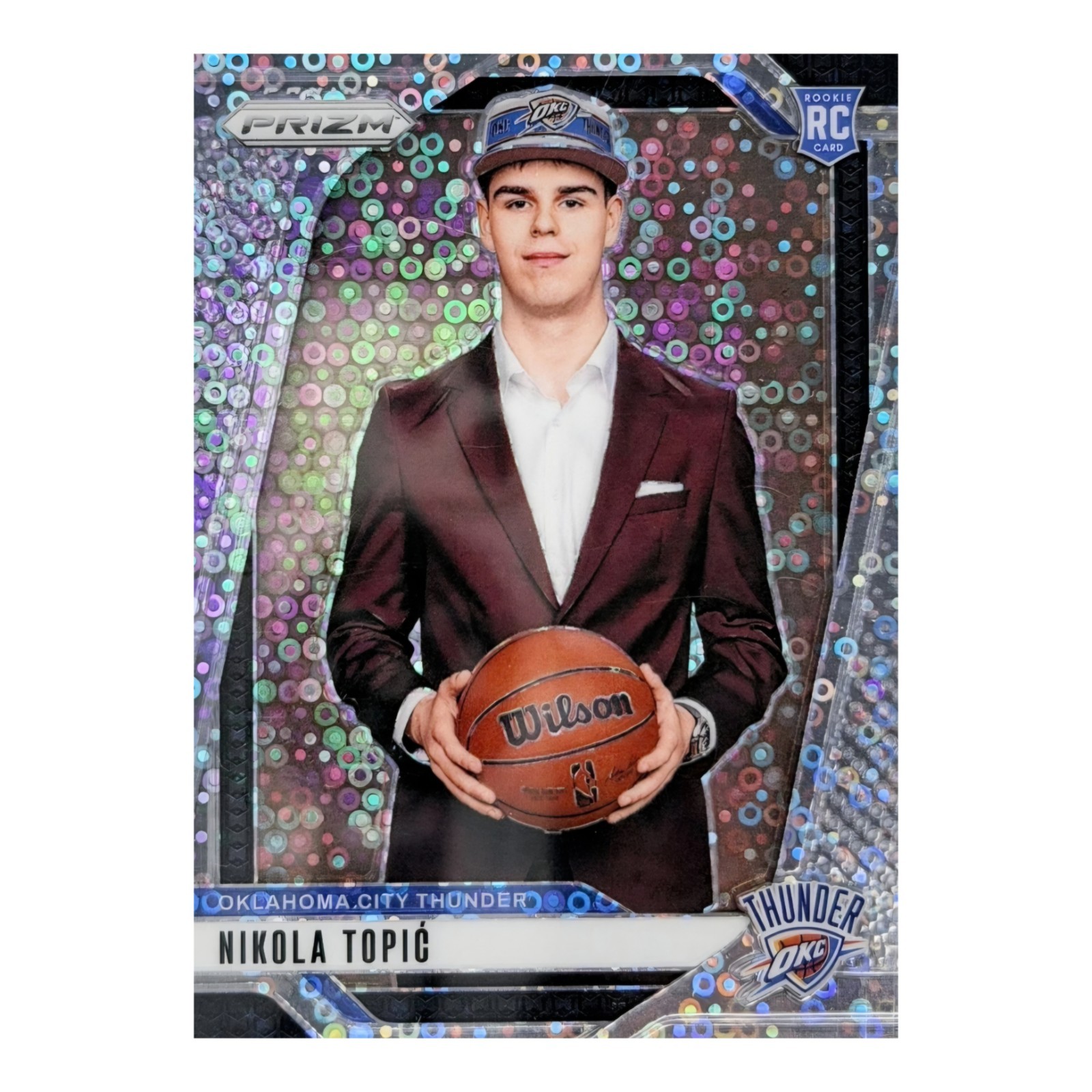 2024-25 Panini Prizm - Rookie Variation Nikola Topic #230 Fast Break Prizm (RC)