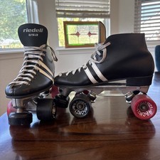 Riedell USA Sure-Grip Invader 4R Roller Skates Women  s 7 Bonzai Hartford USA