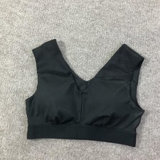 Tommie Copper Sports Bra Womens Medium Black Shoulder Support Copper Znergy Gym