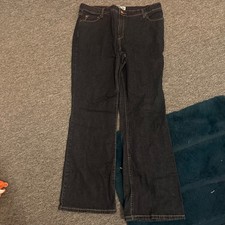 Signature by Levi Strauss  Co. women's dark wash bootcut jeans size 18
