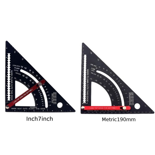 Black Body Triangle Ruler with White Graduations for Enhanced Visibility - Bild 12 von 14