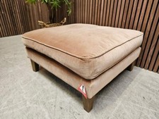 Sofa.com Bluebell Medium Square Footstool In Spiced Latte RRP £610