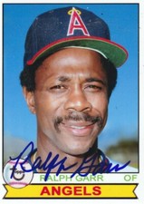 RALPH GARR CALIFORNIA ANGELS  SIGNED 1979 STYLE CUSTOM CARD