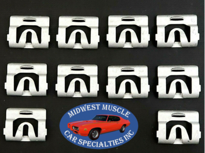 Cristal Templado IPhone XR 68-92 GM Chevy Buick Pontiac Windshield Window Moulding Molding Trim Clips 10p O | Australia Mirilla Digital Puerta - Foto 9