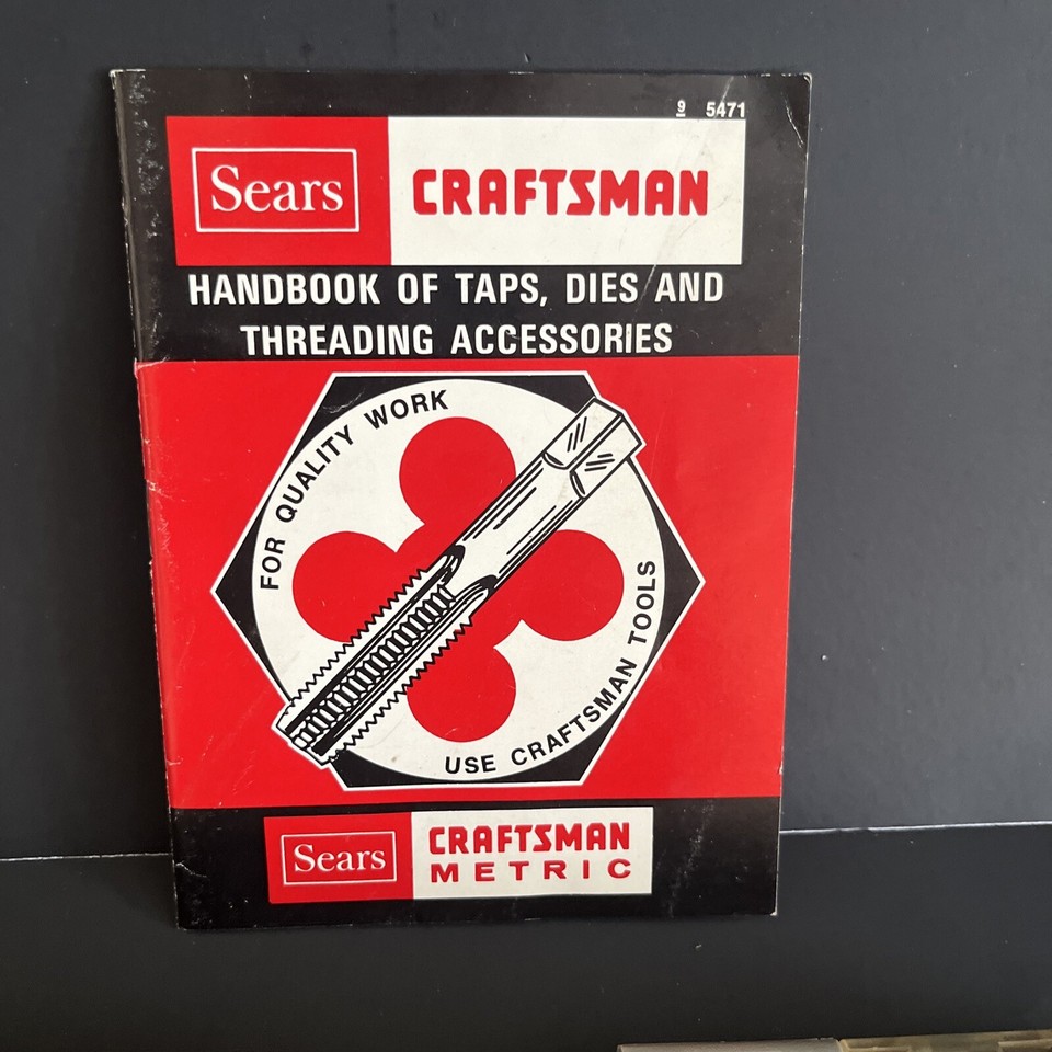 Vintage Craftsman Tap and Hex Die Set No. 952351 USA 27 piece eBay
