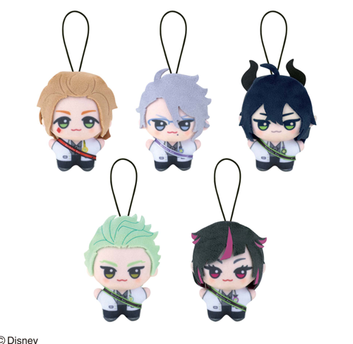 Disney Twisted-Wonderland Chibi Plush Mascot Set of 5 NAMCO