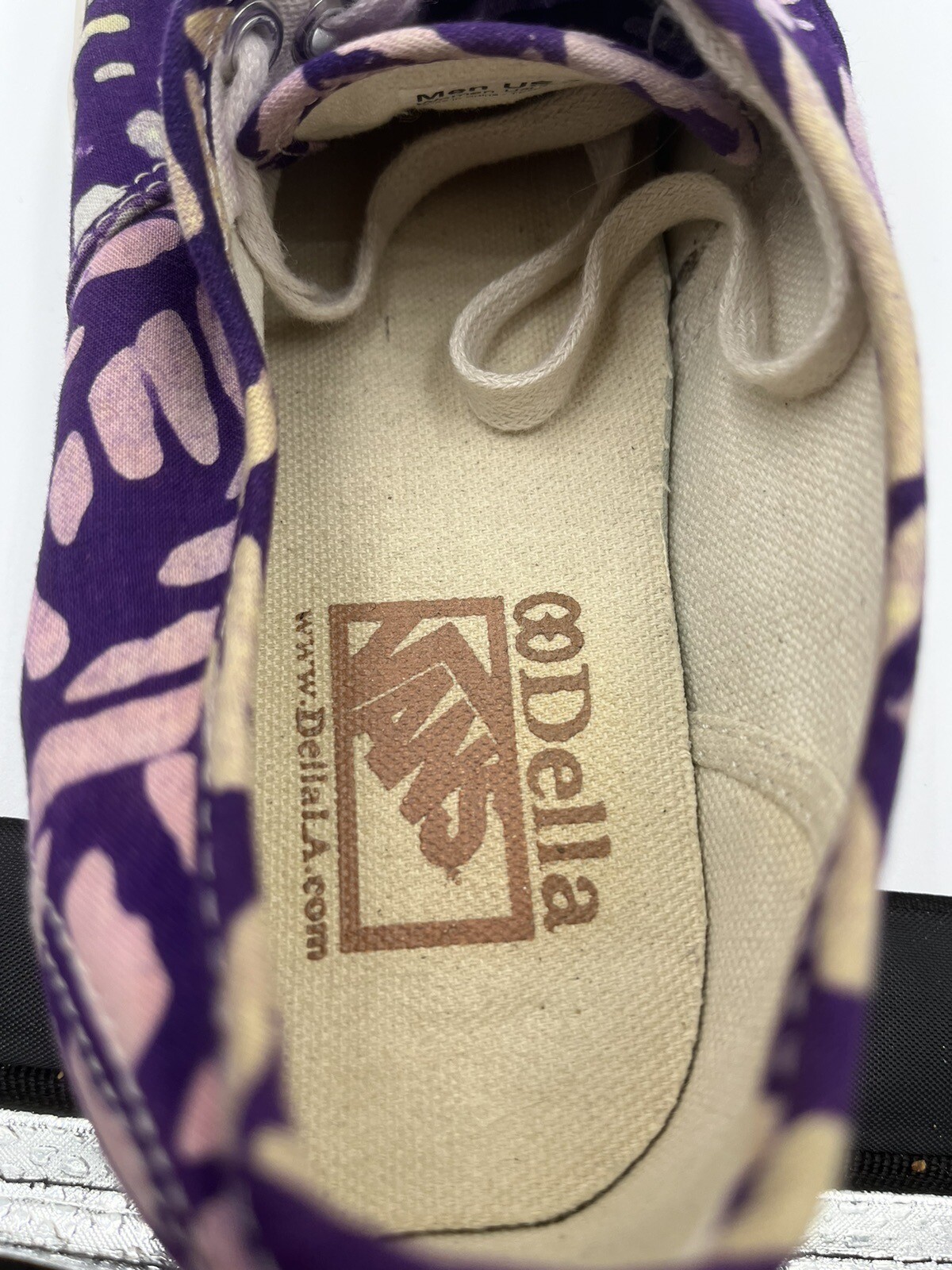 Vans Authentic in Della Batik purple Womens 8.5, Mens 7, Rare Older Style image 8