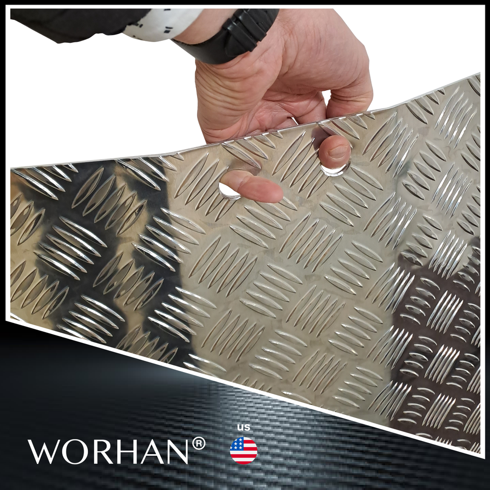 WORHAN® Rigid Threshold Ramp for Wheelchair Loading Platform Anodized ...