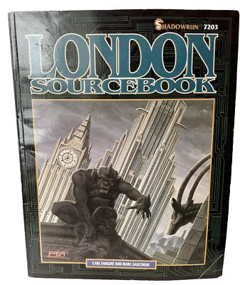 Shadowrun 7203 London Sourcebook Carl Sargent Marc Gascoigne FASA 1991 RPG