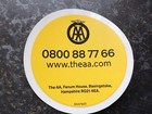 Genuine Original AA Windscreen Sticker Yellow