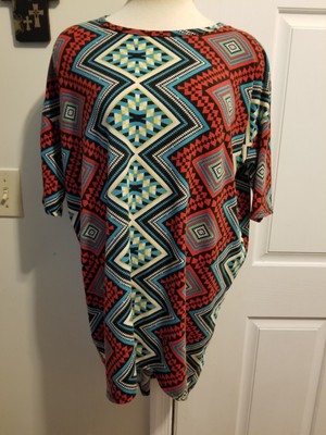 Blouse LuLaRoe Irma Rayée Bleue – Taille XXS (2XS) – Bon état Occasion