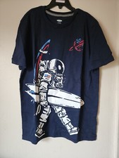 Old Navy pullover T Shirt Youth Boys Cool Walking Astronaut SIZE XL 14-16 