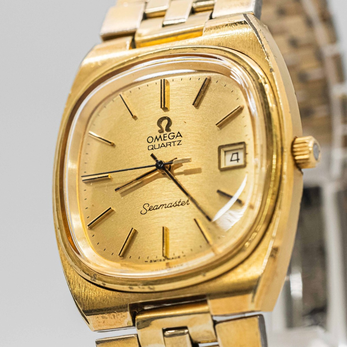 Omega Seamaster Reloj Omega Cuadrado Oro Reloj De Pulsera Antiguo