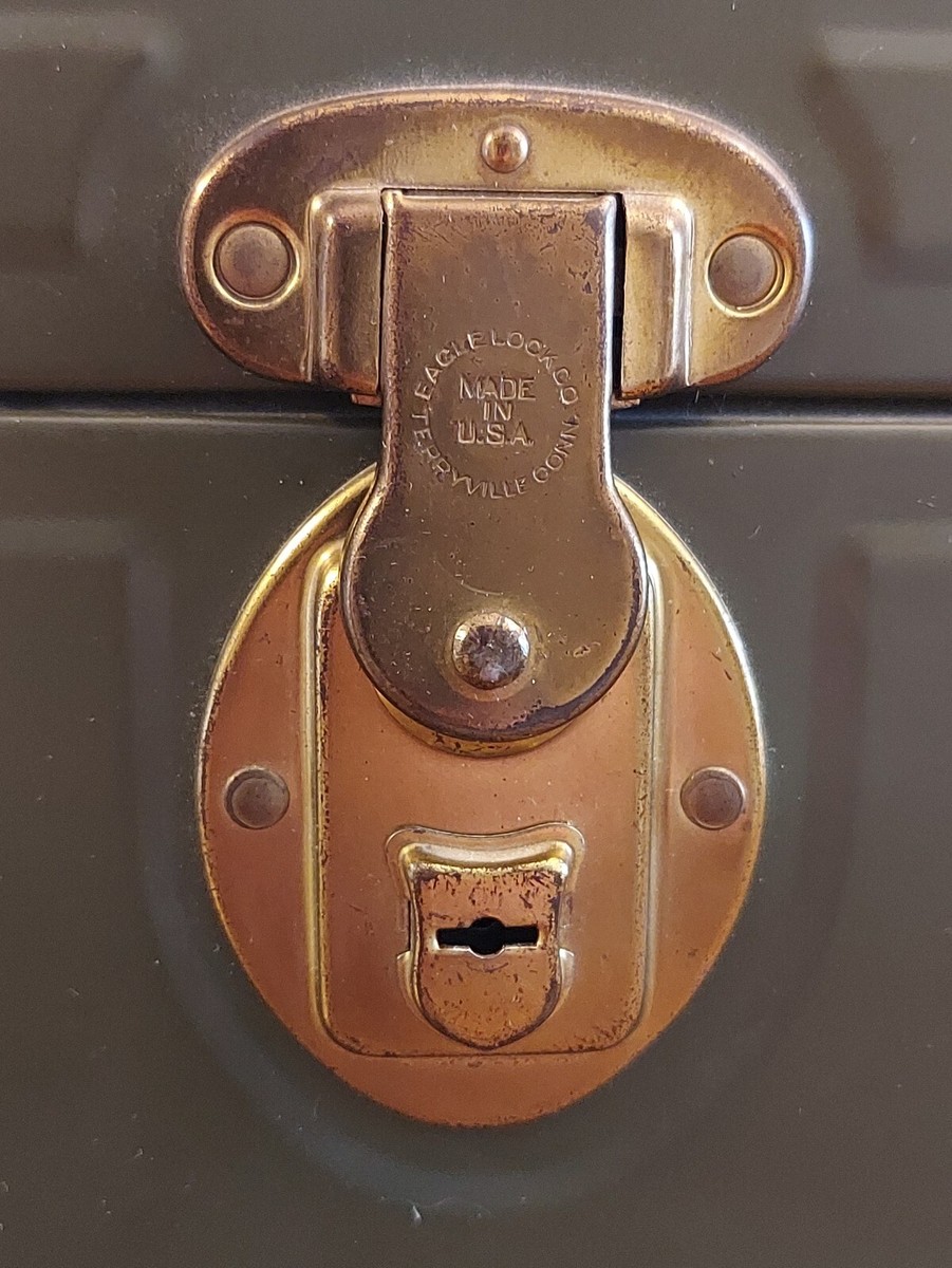 Boîte à Matériel De Pêche Vintage Eagle Lock Company - Terryville, Connecticut, USA - État Exceptionnel - Collector