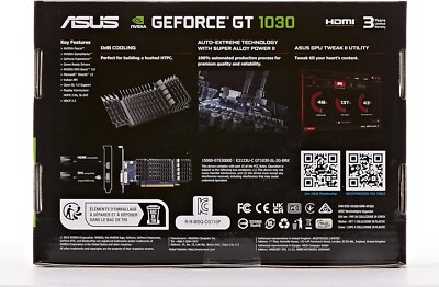 Geforce Gt 1030 2GB GDDR5 Basso Profilo Pci-Express Grafica Card