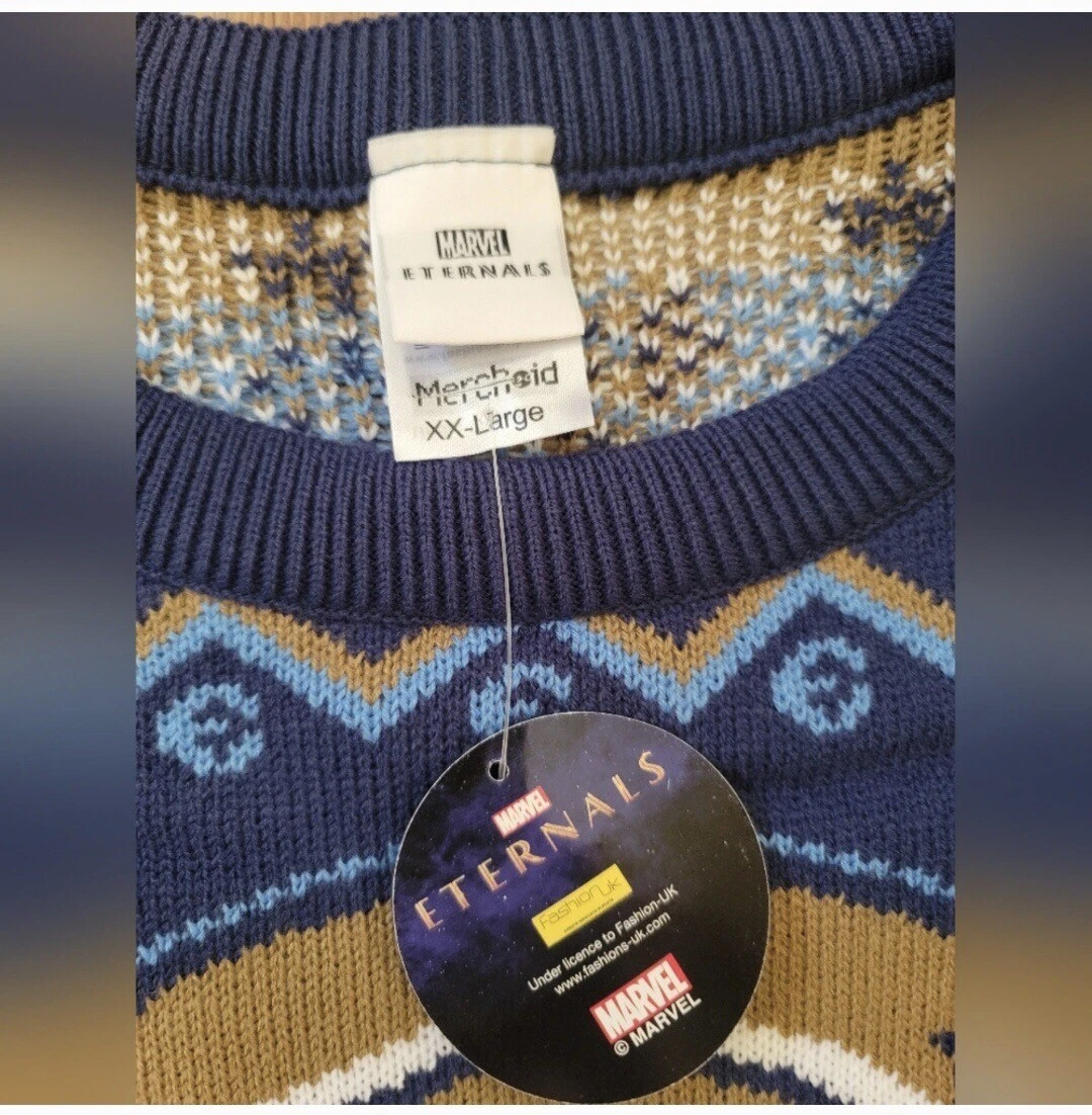 Merchoid Marvel Eternals Ugly Christmas Sweater XXL 2XL