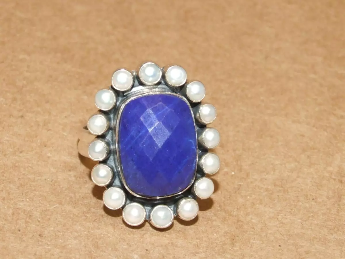 NB 925 India Nicky Butler Sterling Silver Lapis Lazuli Pearl
